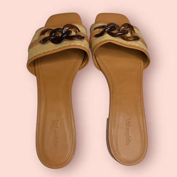 J. McLaughlin Adima Sandal Slip-ons Women Leather Sz 11 - Picture 4 of 10